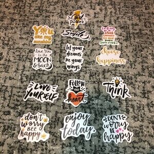 13 Positive Messages No Repeats Sticker Bundle